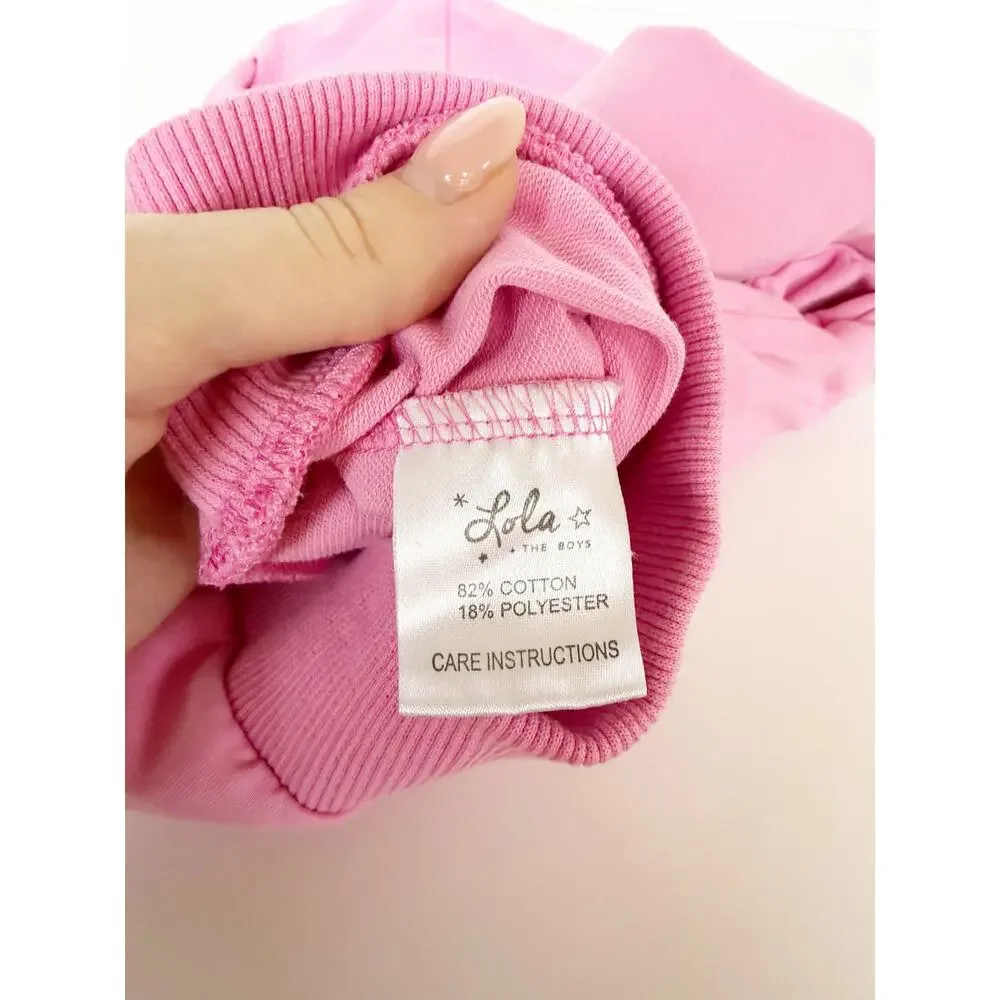 Lola + The Boys Pink Sequin Rainbow Tracksuit Set Size 2
